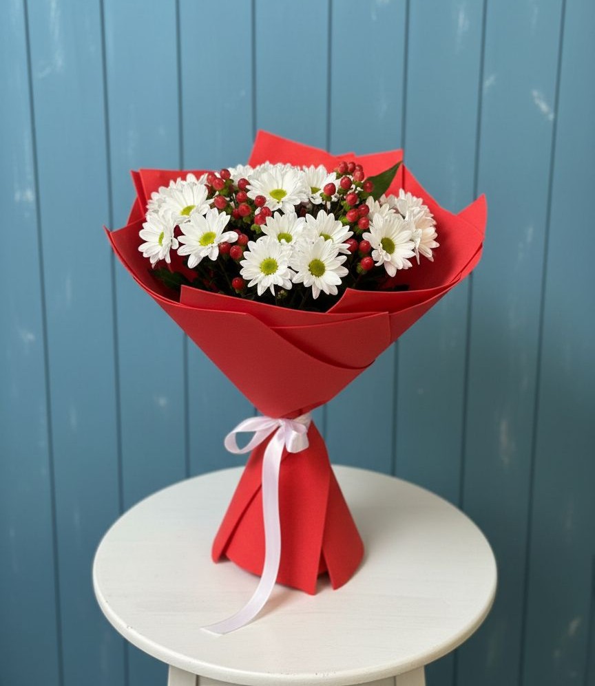 Букет цветов из: Хризантемы в Лагань