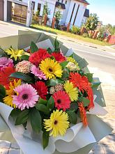 Букет цветов из:  Герберы #REPLACE_PRED# Лагань