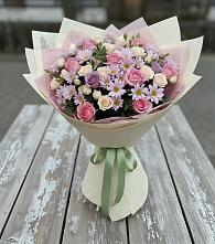 Букет цветов из:  Розы и Хризантемы в Лагань