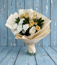 Букет цветов из:  Розы и Хризантемы в Лагань