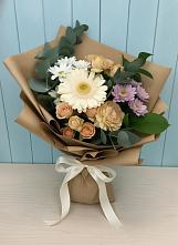 Букет цветов из:  Герберы и Хризантемы в Лагань