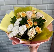 Букет цветов из:  Розы и Хризантемы #REPLACE_PRED# Лагань