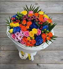 Букет цветов из:  Розы и Хризантемы в Лагань