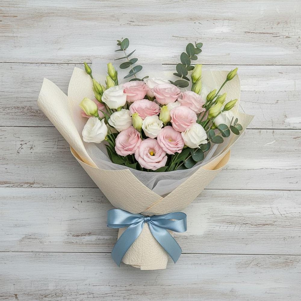 Букет цветов из: Лизиантусы в Лагань